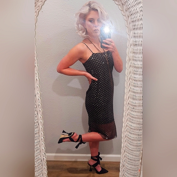 NWT GIANNI BINI Willow Mesh Dress, sz 2 - Picture 6 of 8